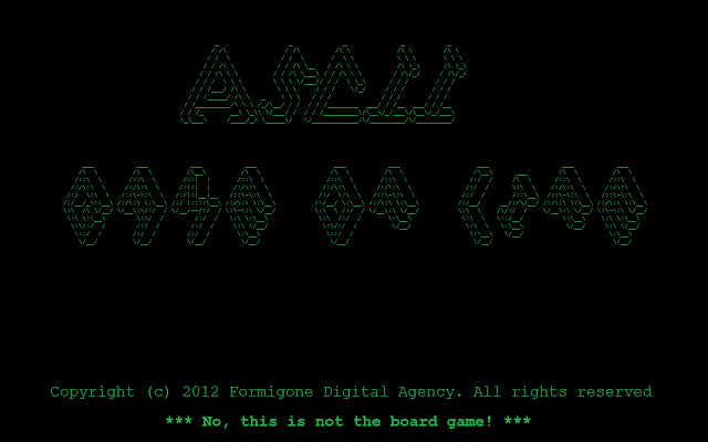 ASCII Game of Life  from Chrome web store to be run with OffiDocs Chromium online
