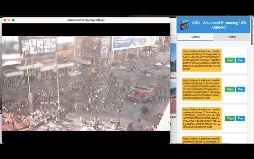 ASD Advanced Streaming URL Detector  from Chrome web store to be run with OffiDocs Chromium online