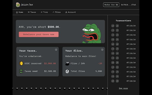 A simple way to track your crypto taxes.  from Chrome web store to be run with OffiDocs Chromium online