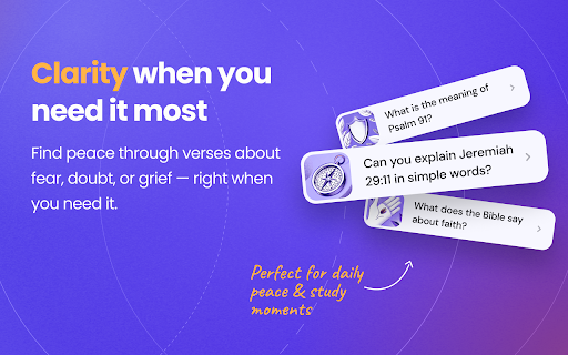 Ask Bible AI — Your AI Chat for Bible Questions  from Chrome web store to be run with OffiDocs Chromium online