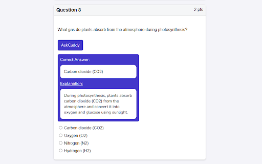 AskCuddy  from Chrome web store to be run with OffiDocs Chromium online