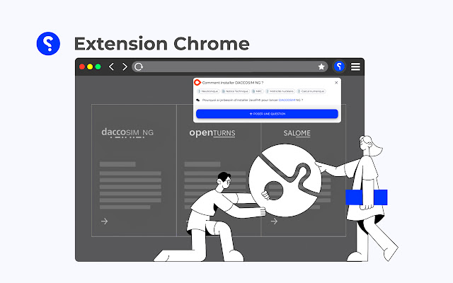 Ask for the moon  from Chrome web store to be run with OffiDocs Chromium online
