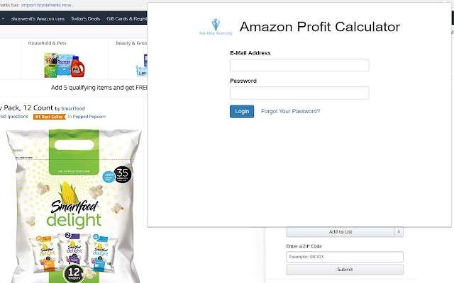 AskIdeaSourcing Amazon Profit Calculator  from Chrome web store to be run with OffiDocs Chromium online