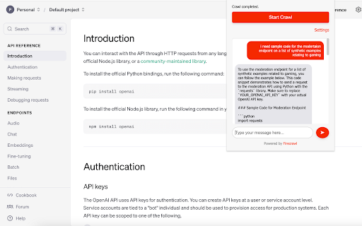 Ask Me Anything AI  from Chrome web store to be run with OffiDocs Chromium online