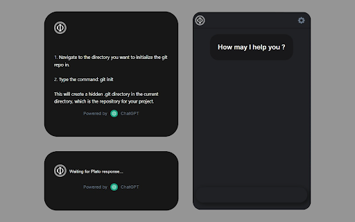 Ask Plato  from Chrome web store to be run with OffiDocs Chromium online
