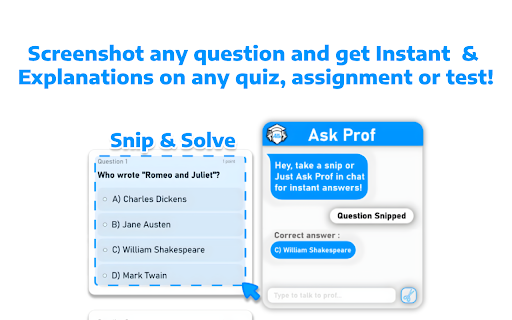 AskProf  from Chrome web store to be run with OffiDocs Chromium online