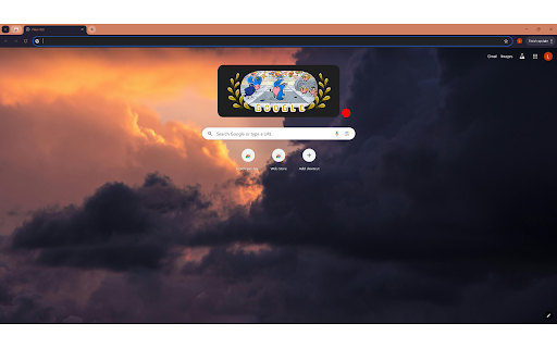 A Sky with Dark Gray Clouds  from Chrome web store to be run with OffiDocs Chromium online