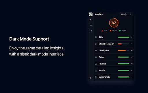 ASO Insights  from Chrome web store to be run with OffiDocs Chromium online