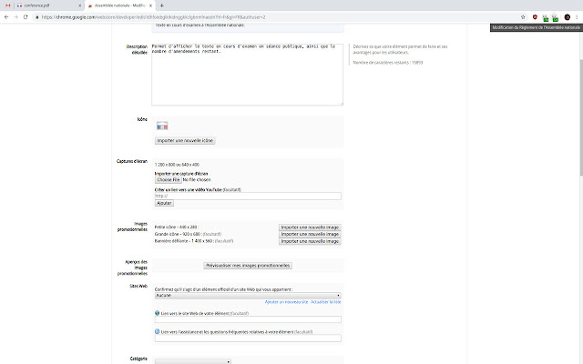 Assemblée nationale  from Chrome web store to be run with OffiDocs Chromium online
