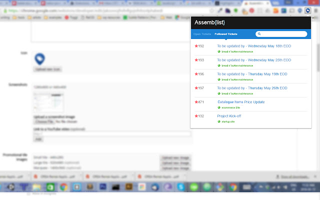 Assemblist  from Chrome web store to be run with OffiDocs Chromium online