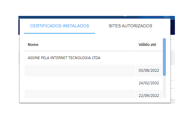 Assinatura Digital ASSINE PELA INTERNET  from Chrome web store to be run with OffiDocs Chromium online