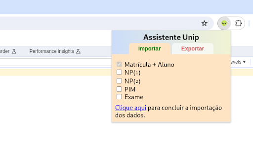 Assistente Unip  from Chrome web store to be run with OffiDocs Chromium online