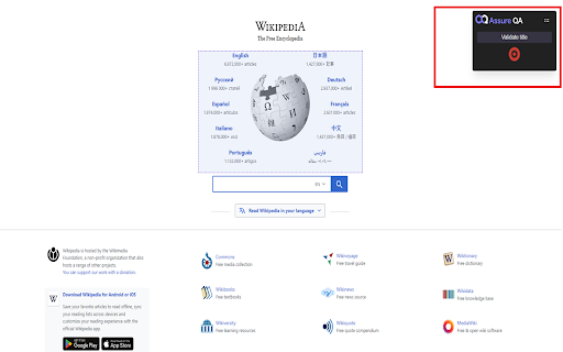 AssureQA Recorder  from Chrome web store to be run with OffiDocs Chromium online