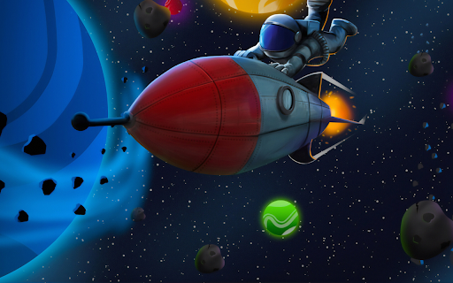 Asteroid Dash  from Chrome web store to be run with OffiDocs Chromium online