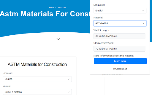 ASTM Materials for Construction  from Chrome web store to be run with OffiDocs Chromium online
