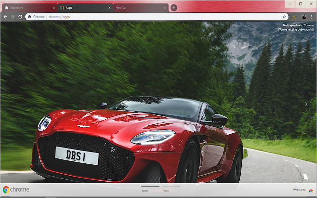 Aston Martin DBS Superleggera Super Car  from Chrome web store to be run with OffiDocs Chromium online