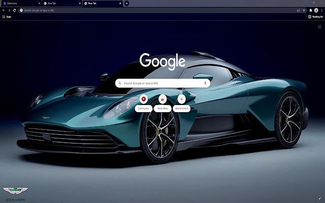 Aston Martin Valhalla New Tab  from Chrome web store to be run with OffiDocs Chromium online