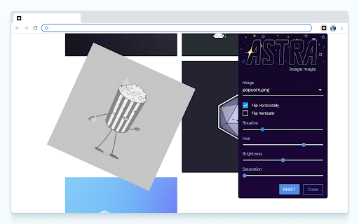Astras Image Magic  from Chrome web store to be run with OffiDocs Chromium online