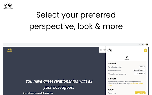 ASTR Browser Companion: Discover affirmations  from Chrome web store to be run with OffiDocs Chromium online