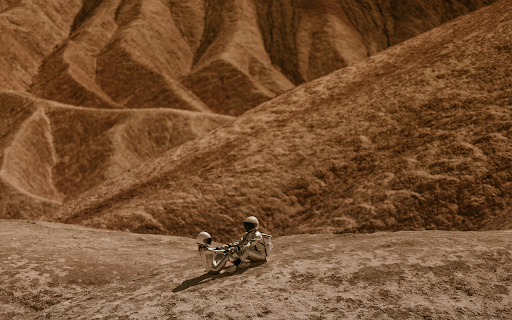 Astronauts in Mars Holding Hands  from Chrome web store to be run with OffiDocs Chromium online