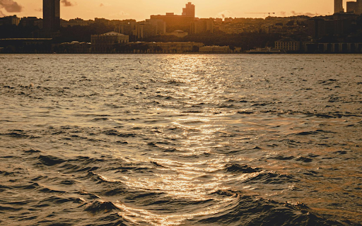 A Sunset at the Bosphorus Strait  from Chrome web store to be run with OffiDocs Chromium online
