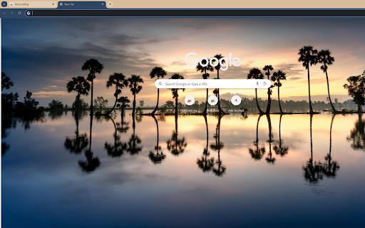 a sunset with palm trees silhouetted against  from Chrome web store to be run with OffiDocs Chromium online