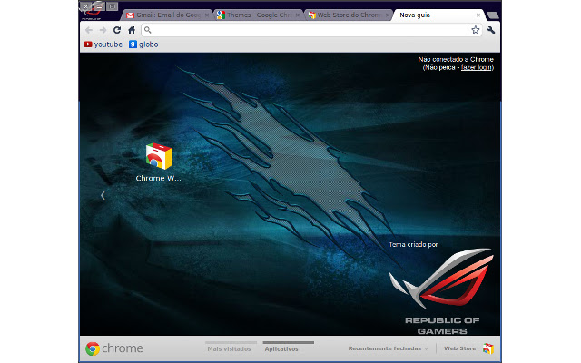 ASUS ROG BLUE  from Chrome web store to be run with OffiDocs Chromium online