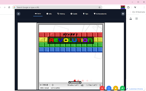 Atari Breakout  from Chrome web store to be run with OffiDocs Chromium online