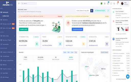 AterceiraOnda  from Chrome web store to be run with OffiDocs Chromium online