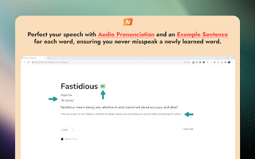 AtomicVocab  from Chrome web store to be run with OffiDocs Chromium online
