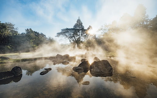 A tranquil hot spring pool  from Chrome web store to be run with OffiDocs Chromium online