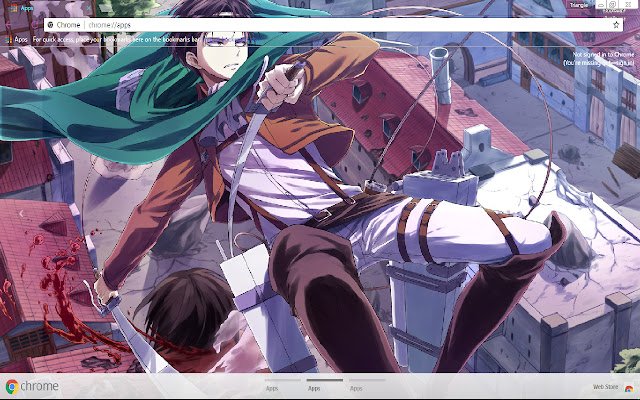 Chrome 网上商店的 Attack On Titan Loyalty 1366x768 将与 OffiDocs Chromium 在线运行