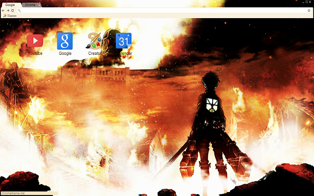 Tema Attack on Titans 1366x768 dari toko web Chrome untuk dijalankan dengan OffiDocs Chromium online