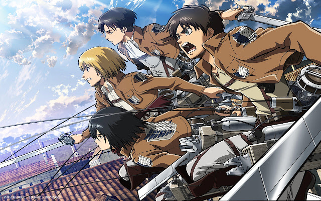 El tema Attack On Titan de Chrome web store se ejecutará con OffiDocs Chromium en línea