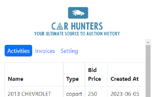 Auction Manager  from Chrome web store to be run with OffiDocs Chromium online