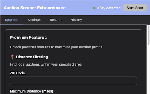 Auction Scraper Extraordinaire  from Chrome web store to be run with OffiDocs Chromium online