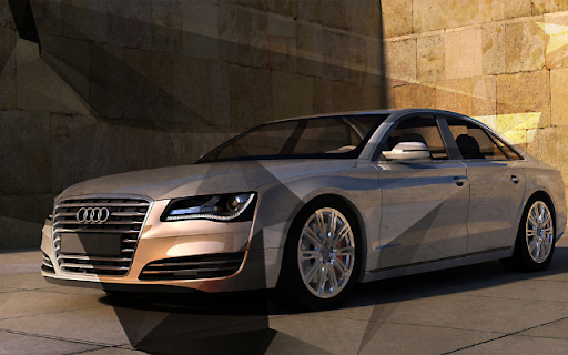 Audi A8L on the Road at Sunset  from Chrome web store to be run with OffiDocs Chromium online