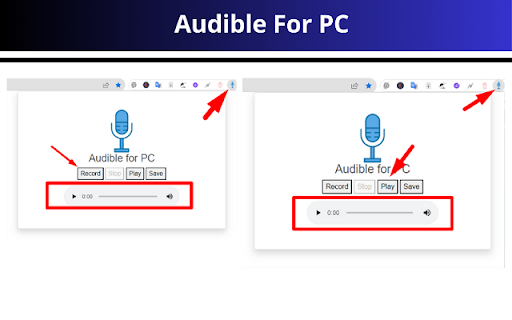 Audible for PC, windows and Mac Free Download  from Chrome web store to be run with OffiDocs Chromium online