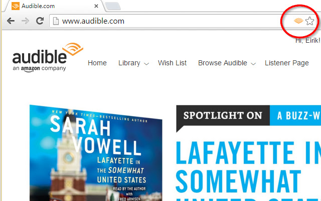 AudibleHero for Audible  from Chrome web store to be run with OffiDocs Chromium online