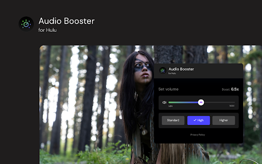 Audio Booster for Hulu  from Chrome web store to be run with OffiDocs Chromium online