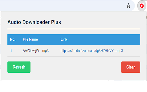 Audio Downloader Plus  from Chrome web store to be run with OffiDocs Chromium online