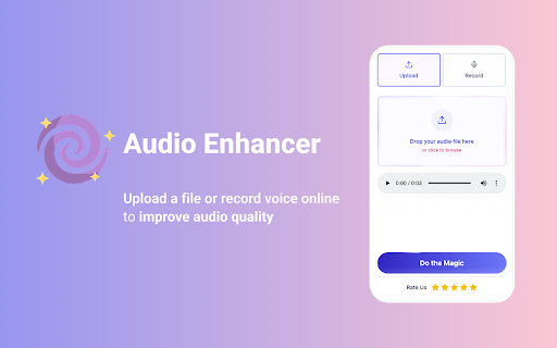 Audio Enhancer  from Chrome web store to be run with OffiDocs Chromium online