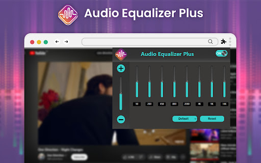 Audio Equalizer Plus  from Chrome web store to be run with OffiDocs Chromium online