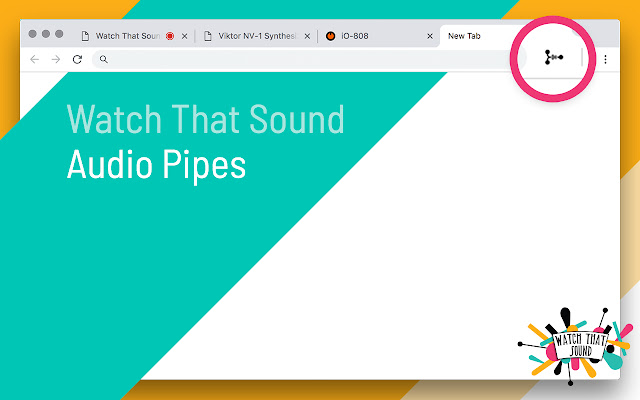 Audio Pipes  from Chrome web store to be run with OffiDocs Chromium online