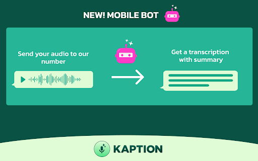 Audio to Text in WhatsApp Web using ChatGPT  from Chrome web store to be run with OffiDocs Chromium online