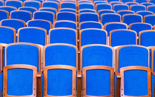 Auditorium and rows of seats  from Chrome web store to be run with OffiDocs Chromium online