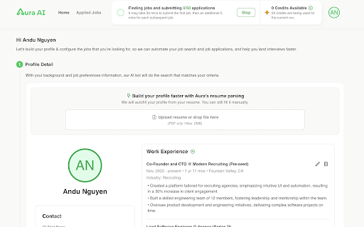 Aura AI  from Chrome web store to be run with OffiDocs Chromium online