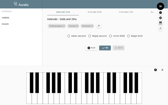 Auralis Ear training  from Chrome web store to be run with OffiDocs Chromium online