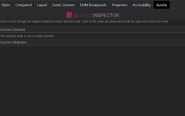 Aurelia 2 Inspector  from Chrome web store to be run with OffiDocs Chromium online