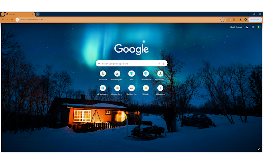Aurora night scene at the South Pole  from Chrome web store to be run with OffiDocs Chromium online